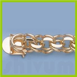 Genuine 7.25" 14k  Gold-Yellow 11.6mm Charm Bracelets