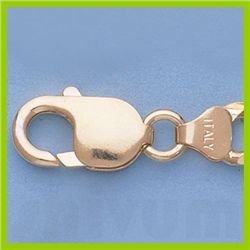 Genuine 16" 14k  Gold-Yellow 7.6mm Figaro Chain 39g