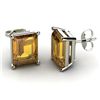 Image 1 : Genuine 4.50 ctw Citrine Earring 14k W/Y Gold