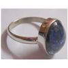 Image 1 : NATURAL 24.65 CTW TANZANITE OVAL RING .925 STERLING SIL