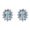 Image 1 : Genuine 1.88 ctw Aqua Marine Earring 14k 2.1g