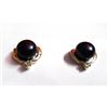 Image 1 : Natural 16.90 ctw Pearl Round Earrings .925 Sterling