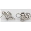 Image 1 : Natural 6.27g CZ Earrings .925 Sterling Silver