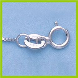 Genuine 16" 14k Gold-Yellow/White 0.7mm 1.6g Box Chain