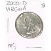 Image 1 : 2000-D STATE QUARTER *VIRGINIA* *RARE MS HIGH GRADE*!!
