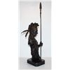 Image 3 : Enormous Bronze Bust Sculpture Indian Chief with Spear