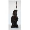 Image 4 : Enormous Bronze Bust Sculpture Indian Chief with Spear