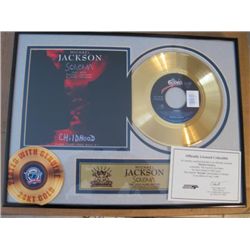 Michael Jackson 24 kt. Gold plated Record Scream