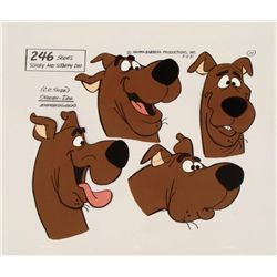 The Many Faces of Scooby Doo Animation Cel Model Art