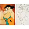 Image 2 : Original Fred Drawing Animation Unhappy Flintstones Cel