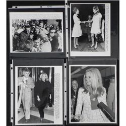 4 Original Press Photos Joan Kennedy, Edward, Mrs Nixon