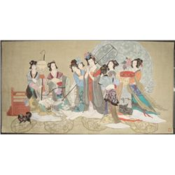 Large Original Japanese Traditional Watercolor Painting