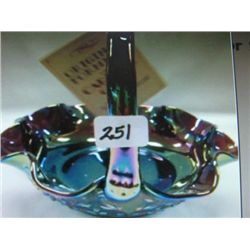 Carnival Fenton Glass Basket