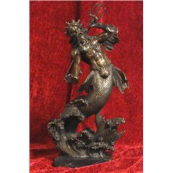 Magnificent Bronze Sculpture Poseidon God of the Sea