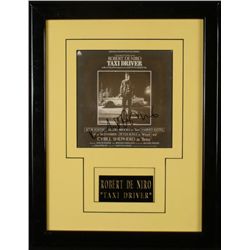 Robert De Niro Signed Print Taxi Driver Framed