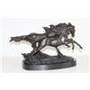 Image 3 : Beautiful Bronze Sculpture Two Running Horses