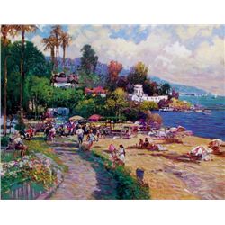 Caribbean Beach by Carla Ponti 24x30 Giclee Signed