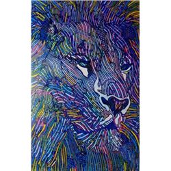 Guillaume Azoulay LE LION Hand Signed Giclee on Canvas