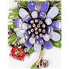 Image 3 : Beautiful Enamel and Crystal Floral Design Necklace