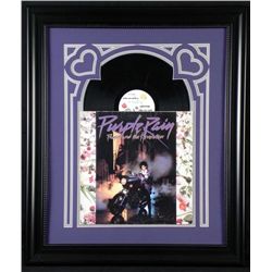 Prince Purple Rain Vintage Record Album in Custom Frame