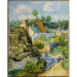 Houses in Auvers Vincent Van Gogh Art Print On Canvas