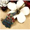 Image 2 : Vintage Style Multicolor Enamel Crystal and Bronze Pea