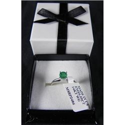 .55 Carat Emerald Solitaire Cut Ring