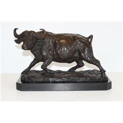 Exquisite Bronze Sculpture Cape Water Buffalo