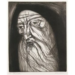 Jeremiah by Irving Amen Original Etching Unframed S/N