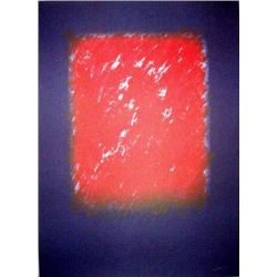 Eric Orr Signed LE Art Print Oceans of Time Red