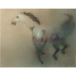 Mustang By Kaiko Moti-Aquatint Etching S/N