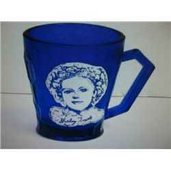 Shirley Temple Colbalt Blue Antique Mug