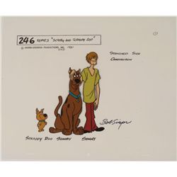 Scooby+ Scrappy Doo Signed Orig Model Cel Animation Art