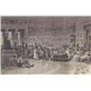 Image 1 : ORIGINAL Antique PRINT scene- EGYPTIAN FEAST