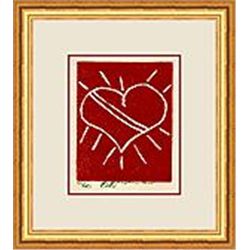 Heart for You Linocut by Brooke