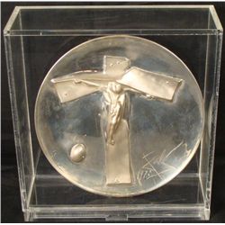 Dali Sterling Silver Plate Lincoln Mint Easter Christ