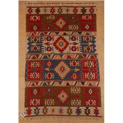 Denizli, Kilim, West Turkey, 100% handspun wool, mixed with 10% aƒ