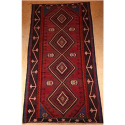 Antique, Russian, woven on cotton foundation, circa 1910, 100% haƒ