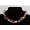 Image 1 : 18" MULTICOLOR RICE PEARL NECKLACE METAL LOCK PHILIPPIN