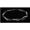 Image 2 : 293.82CTW 18" WHITE-BLACK RICE PEARL NECKLACE METAL LOC