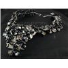 Image 2 : 16" ARUBA BLUE MOTHER OF PEARL NECKLACE METAL LOCK PHIL