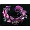 Image 2 : 410.77CTW BAHAMA PURPLE MOTHER OF PEARL BRACELET PHILIP