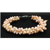 Image 1 : 10" PEACH RICE PEARL BRACELET METAL LOCK PHILIPPINES