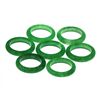 Image 1 : Natural 91ctw Rich Green Jade Rings SZ 8 Lot of 7