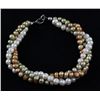 Image 2 : 125.11CTW 10" WHITE-ORANGE-GREEN RICE PEARL BRACELET ME