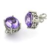 Image 1 : Tanzanite 7.00ctw Earring 14kt White Gold