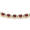 Image 2 : Ruby 18.40 ctw Diamond Bracelet 14k W/Y Gold