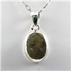 Image 1 : 26.ctw Uncut Gemstone in Silve Pendant