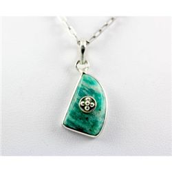 13.5ctw Turquoise Silver Pendant