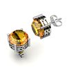 Image 1 : Citrine 1.80ctw Earring 14kt White Gold